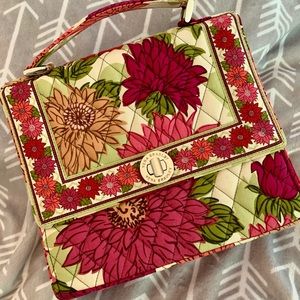 Vera Bradley Floral Quilted Purse -Removable Strap